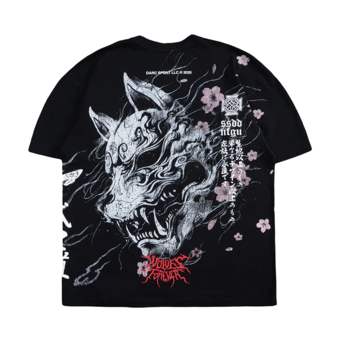 CAMISETA OVERSIZED - KITSUNE SAKURA
