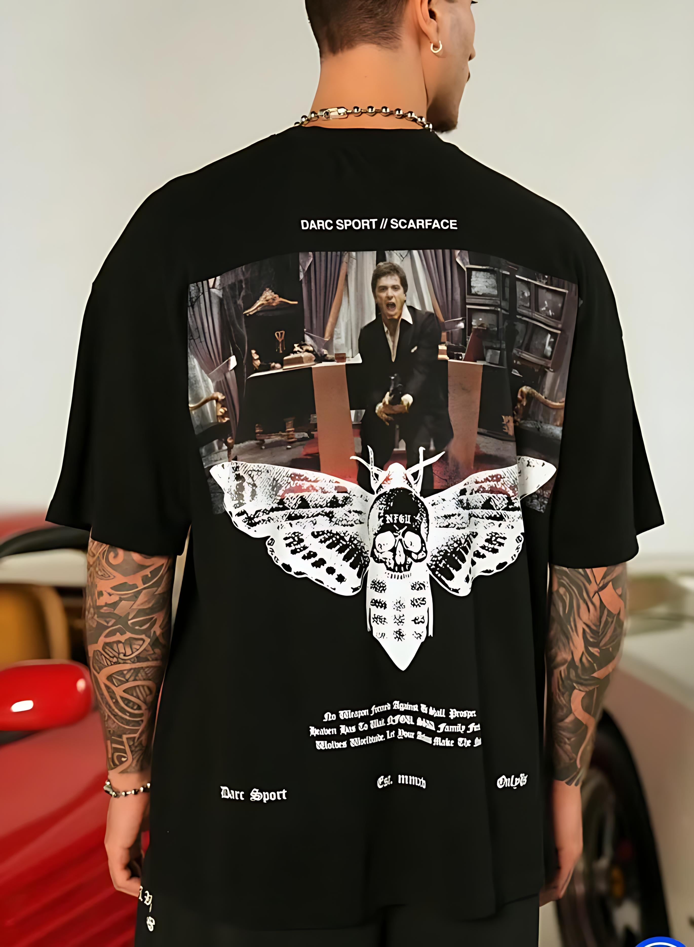 CAMISETA OVERSIZED - SAY HELLO BLACK