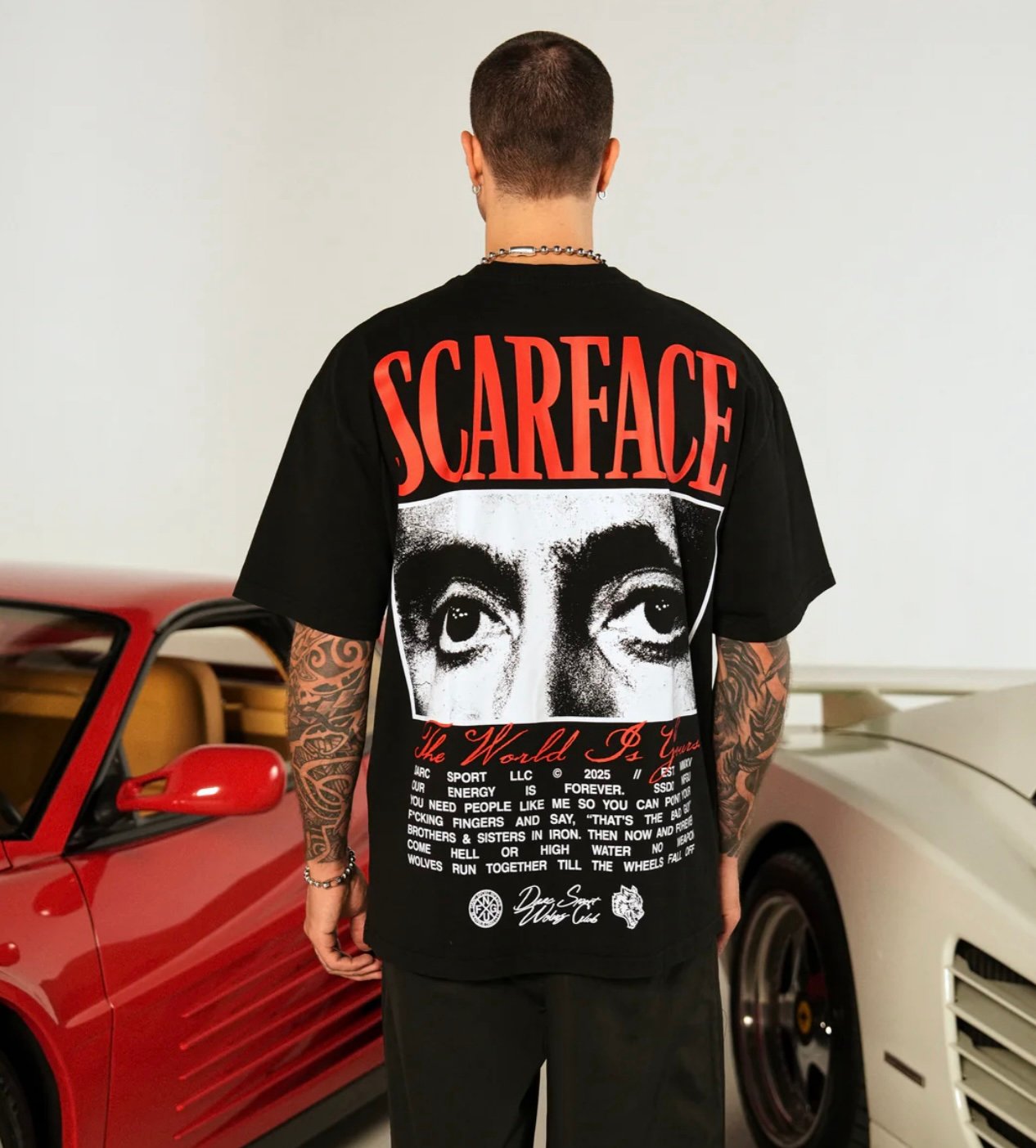 CAMISETA OVERSIZED - THE EYES CHICO BLACK