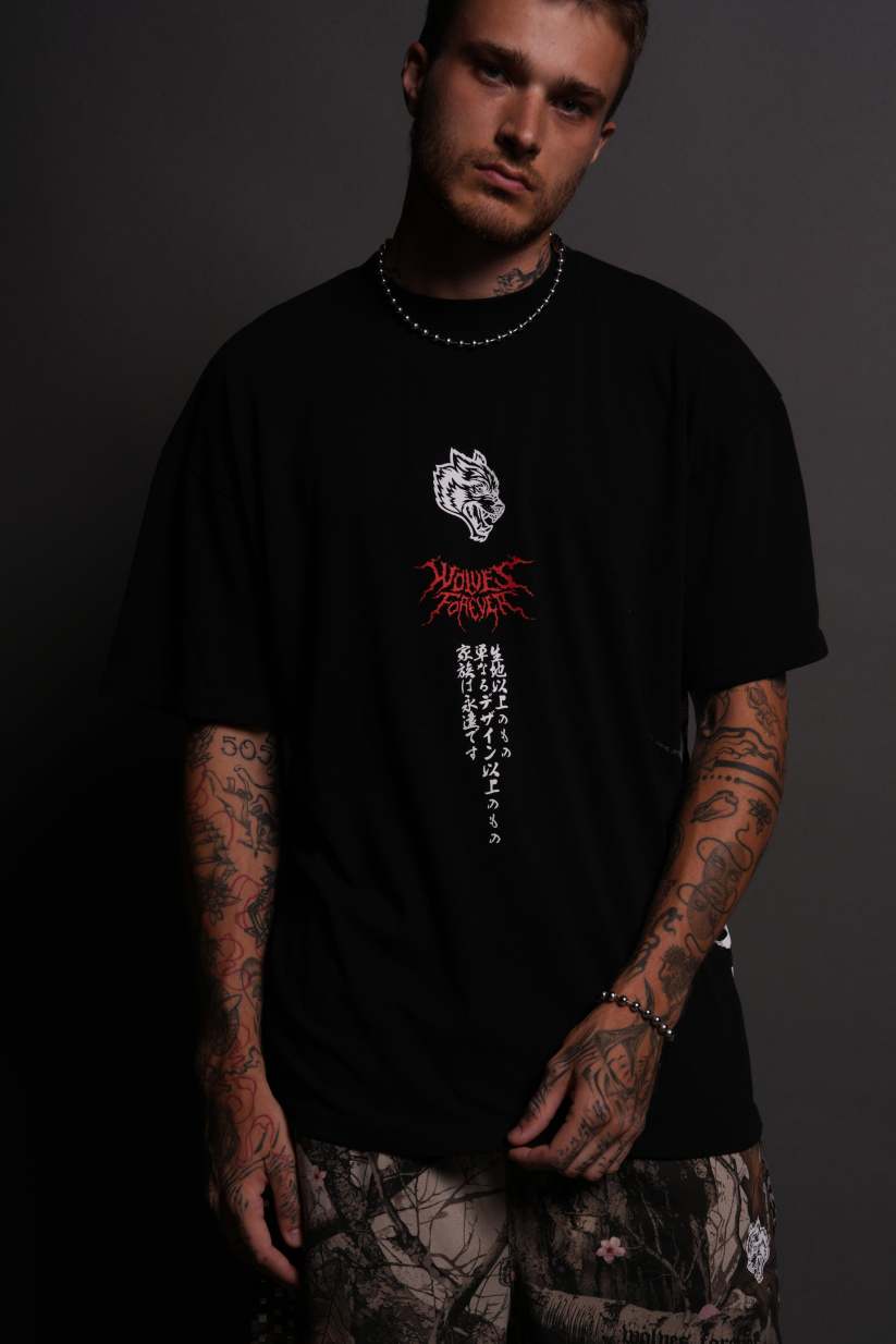 CAMISETA OVERSIZED - SAMURAI SKULL
