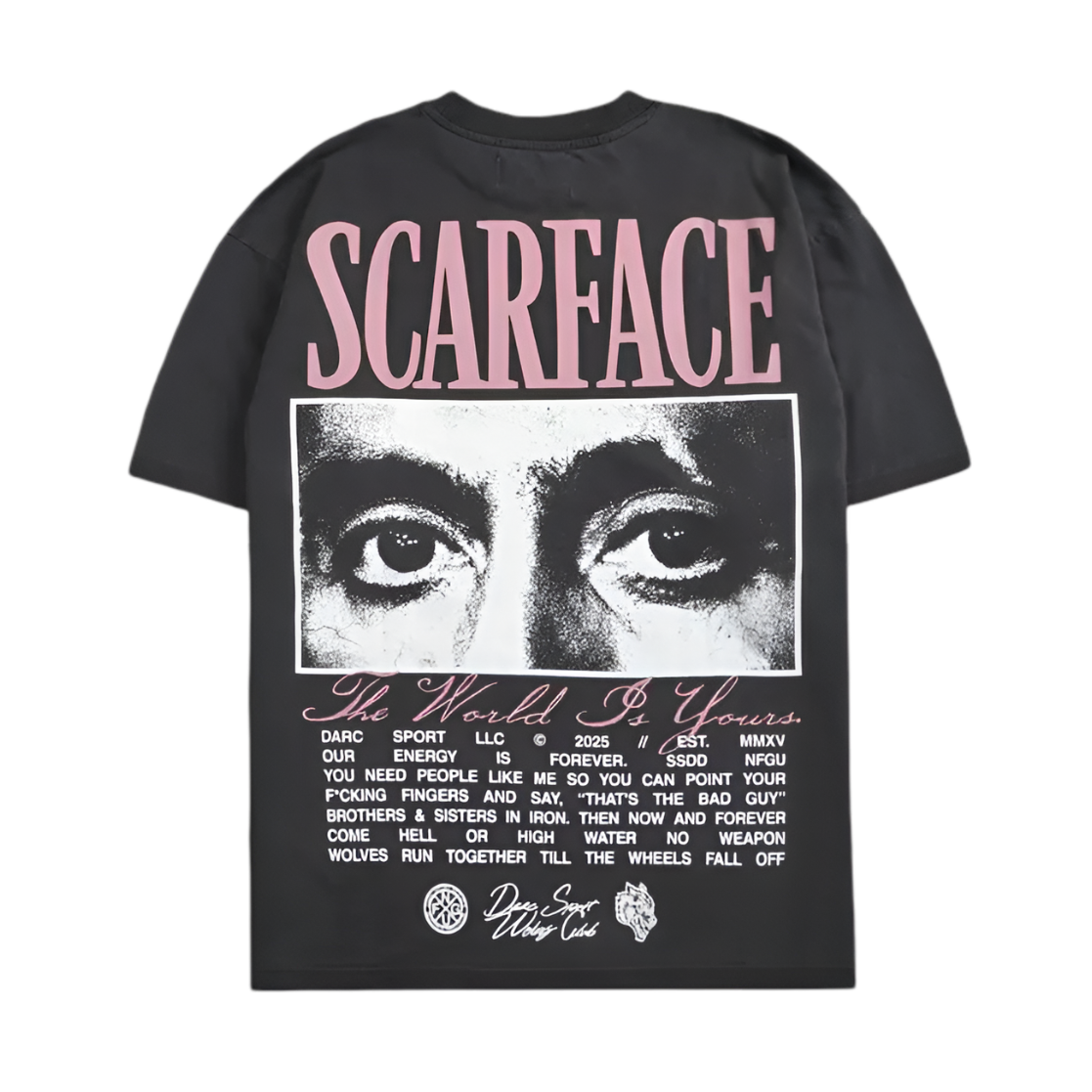 CAMISETA OVERSIZED - THE EYES CHICO CHARCOAL
