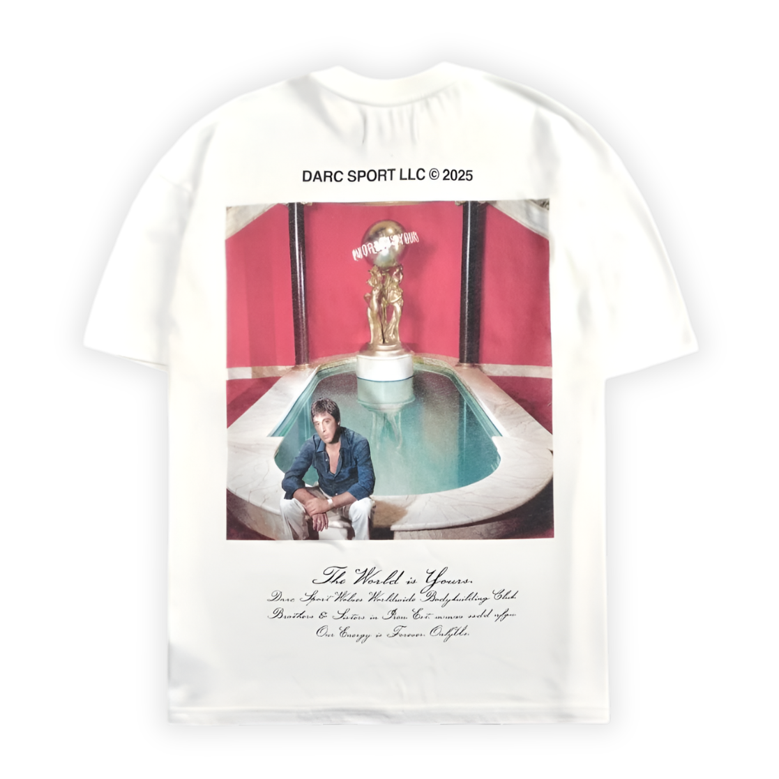 CAMISETA OVERSIZED -  THE WORLD IS YOURS WHITE